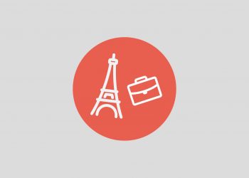 Paris tower thin line icon for web and mobile minimalistic flat