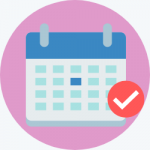 Calendar Icon for How To Work From Home