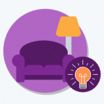 Couch Icon for How to Work From Home Blog