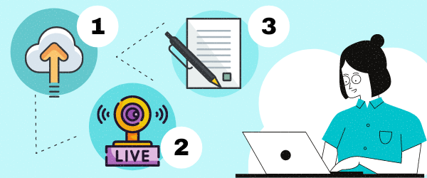 How Online Notarization Services Work - Upload your document or form. Connect to a live notary so that they can confirm your identity face-to-face via a webcam (a regular video call). Sign your document electronically and the notary applies the eNotary seal. How Online Notarization Services Work - Upload your document or form.
Connect to a live notary so that they can confirm your identity face-to-face via a webcam (a regular video call).
Sign your document electronically and the notary applies the eNotary seal.