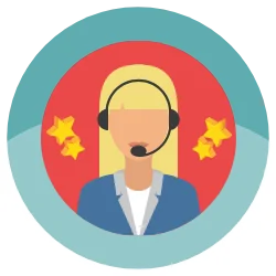 Improved Customer Support icon Improved Customer Support icon