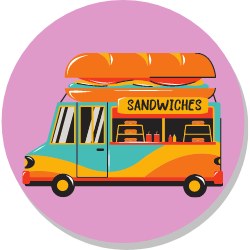 Who Uses a Virtual Receptionist Service?  -food trucks- icon