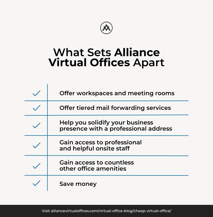 What sets Alliance Virtual Offices apart