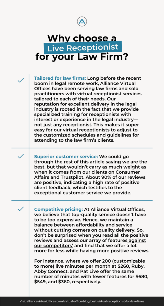 Infographic-What-Is-the-Best-Virtual-Receptionist-Service-for-Law-Firms | Alliance Virtual Offices