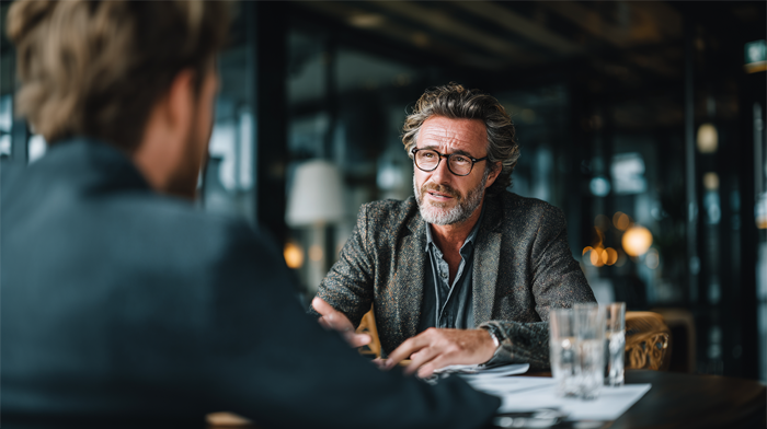 Virtual Office for Insurance Agents- Build Credibility Without the Overhead | Alliance Virtual Offices Insurance agent meeting with client across a table in a professional office setting
