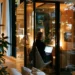 Virtual Office Chicago- Why You Need One in 2026 | Alliance Virtual Offices Chicago virtual office user working alone in a glass phone booth pod at a modern workspace