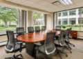 Meeting room at the W Higgins Rd virtual office location in Chicago
